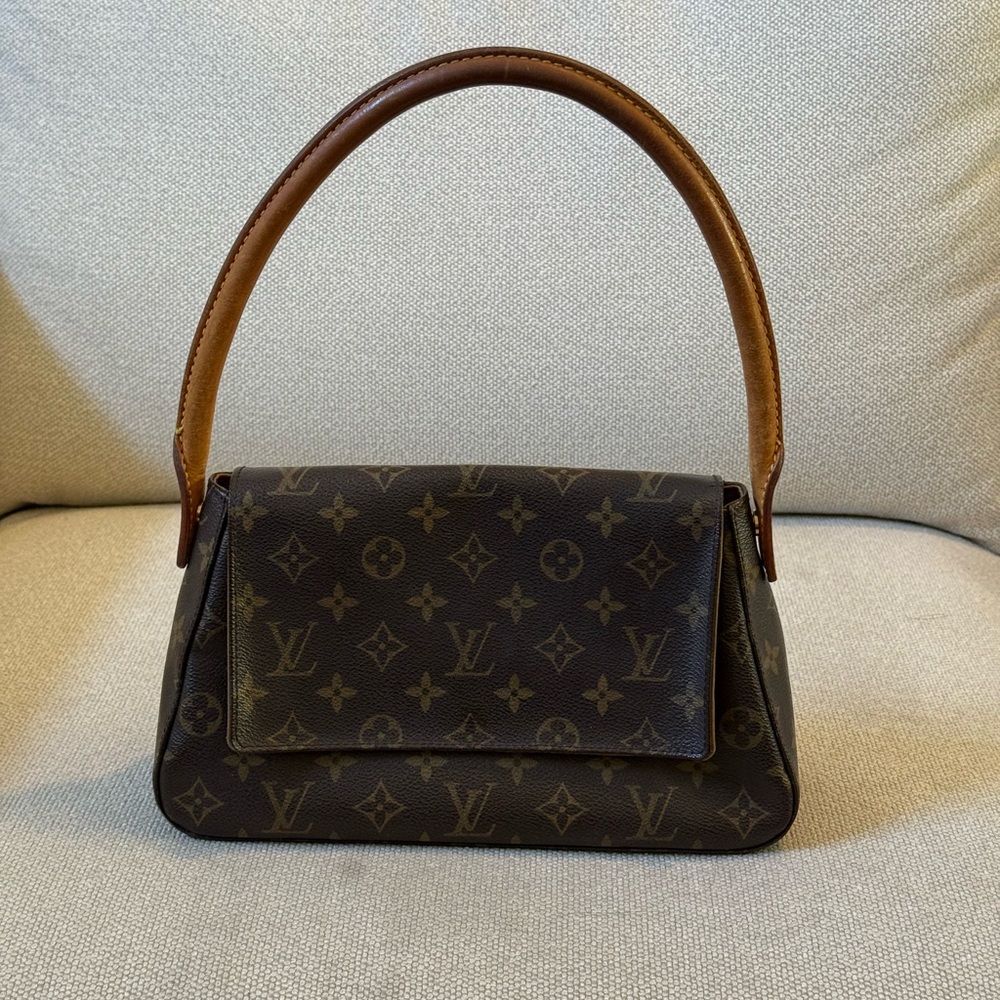 Louis Vuitton Mini Looping Dark Brown Monogram Shoulder Bag